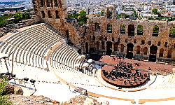 Athens, Greece: Odeon of Herodes Atticus